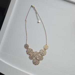 Claire's Gold Floral Necklace